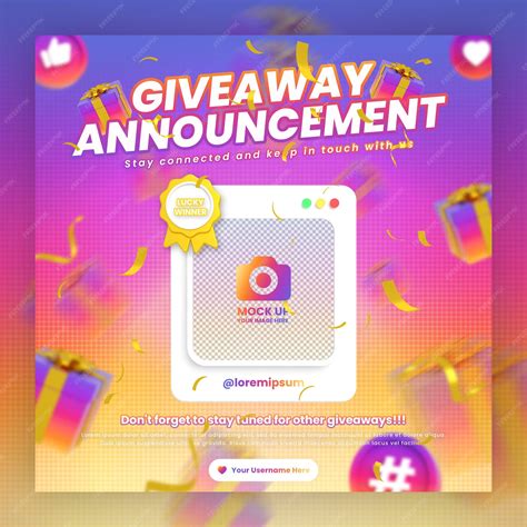 Instagram Giveaway .
